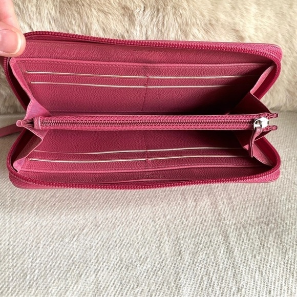 CHANEL Long Wallet Pink CC Mark/Coco Button (Made in Italyš®š¹) - Picture 8 of 11